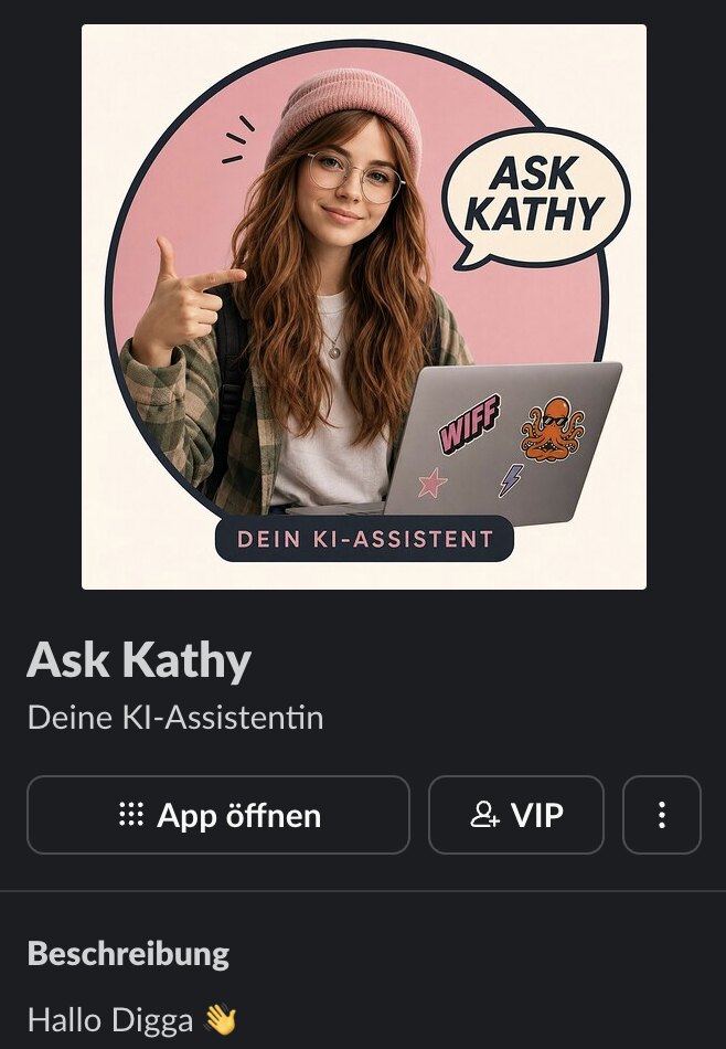 Kathy als Assistentin