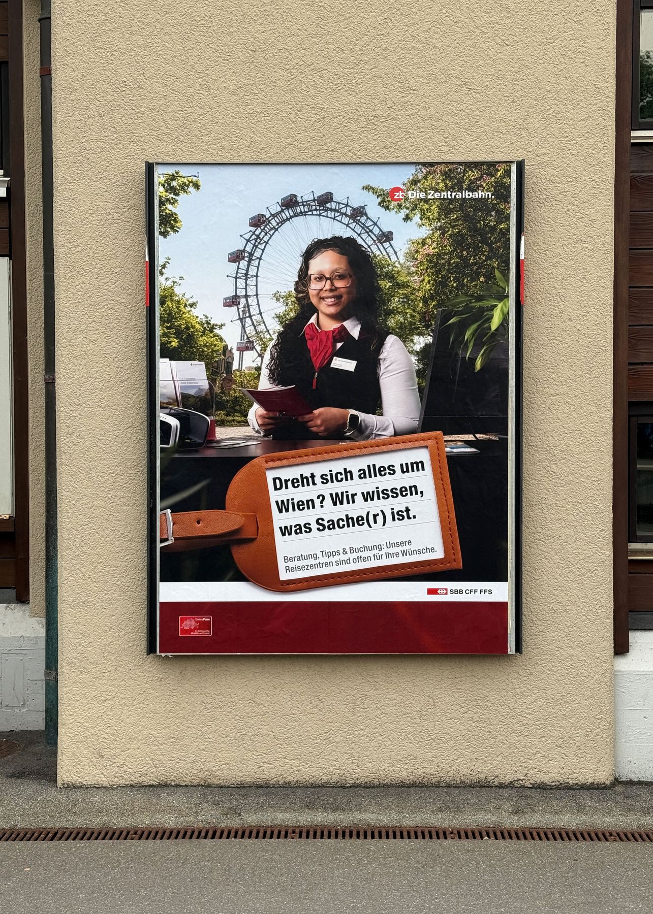 Plakat im Aushang