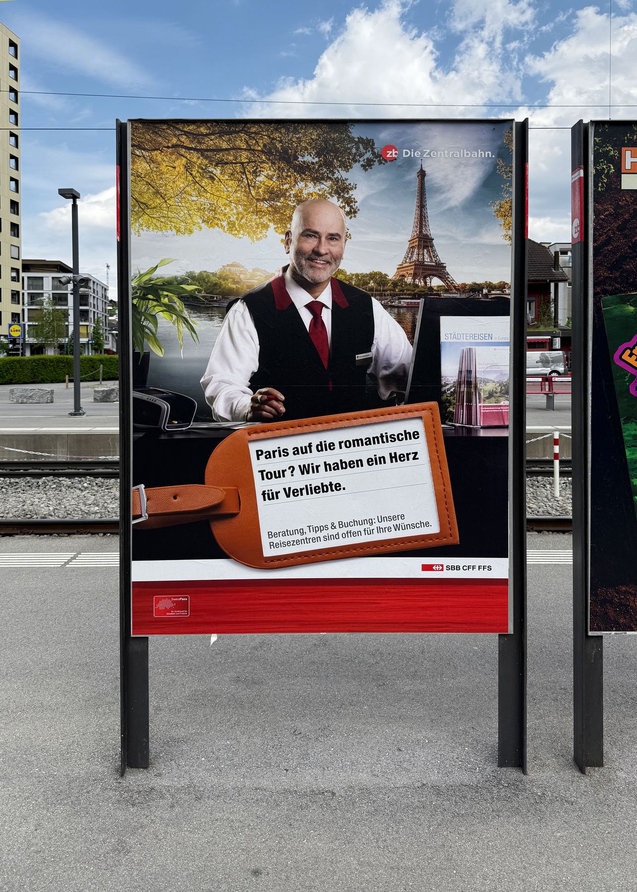 Plakat im Aushang